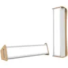 Image de DAYVIA Lampe de Luminothérapie LED MOBILLY, Simulation de la Lumière du Jour, Design Moderne, Matériaux Bambou et Aluminium, 9x34x9cm Blanc, Agréement CE Médical et Fabrication Française