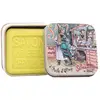 Image de La Savonnerie de Nyons - Savon 100g Verveine et Boîte Métal Barbier Gel douche unisex