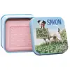 Image de La Savonnerie de Nyons - Savon 100g Rose et Boîte Métal Jack Russel Gel douche unisex