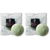 Image de Erborian Éponge Konjac au Thé Vert, Éponge Exfoliante, Nettoyante, Purifiante et Matifiante, Douce et Écologique, Soin de la Peau Coréen, Vert, 1 Unité (Lot de 2)