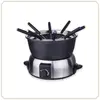 Image de LITTLE BALANCE 8386 Fondue Elegance 8 - Appareil à fondue 8 personnes - Caquelon anti-adhésif 1,8 litres - Puissance 800 W - Finition Inox brossé premium