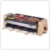 Image de LITTLE BALANCE 8388 Wood 8, Raclette/Grill 8 personnes, 2 fonctions en 1 seul appareil, Revêtement anti-adhésif, Accessoires fournis,1500 W, Bambou véritable/Inox