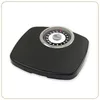 Image de LITTLE BALANCE 8400 Confort 180, Pèse-personne mécanique, Balance avec écran XL, Forme compacte, 180 kg, Noir/Chrome