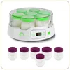 Image de LITTLE BALANCE 8487 Yaourtière 7 Digital, Yaourtière + 13 Pots en Verre 190ml pour des yaourts faits maison, Timer jusqu'à 14h, Arrêt automatique, Blanc