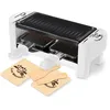 Image de LITTLE BALANCE 8614 Raclette Duo Meuuuh...!, Appareil à raclette 1/2 personnes, Grill amovible, 2 spatules + 2 planchettes, Sans PFAS, Antiadhésif, 320W, Blanc