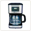 Image de LITTLE BALANCE 8630 Café Control, Cafetière Filtre, Programmable 24h, Verseuse verre, 12 tasses, 900 W, Finitions Inox, Noir