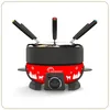 Image de LITTLE BALANCE 8689 Happy Fondue 8 Meuuuh, Appareil à fondue 8 personnes, Caquelon anti-adhésif 2l, 800 W, Rouge
