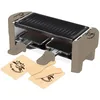 Image de LITTLE BALANCE 8693 Raclette Duo Meuuh...!, Appareil à raclette 1/2 personnes, Grill amovible, 2 spatules +2 planchettes, Revêtement anti-adhésif, 320 W, Muscade