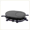 Image de LITTLE BALANCE 8749 Multi Cheese, Raclette Grill Crêpes, 3 en 1, Jusqu'à 8 personnes, Sans PFAS, Antiadhésif, 1200 W, Bleu nuit