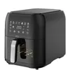 Image de LITTLE BALANCE 8866 Crousty Light Long 8, Friteuse sans huile, Air Fryer, Sans PFAS, 7 programmes pré-définis, 8 litres pour 6 personnes, 1700 W, Noir
