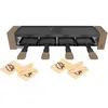 Image de LITTLE BALANCE 8944 Raclette 4 Meuuuh...!, Appareil à raclette, Jusqu'4 personnes, Grill amovible, 4 spatules + 4 planchettes Meuuuh, Sans PFAS, Antiadhésif, 800W, Muscade