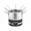 Image de LITTLE BALANCE 8965 Digitale Fondue 8, Appareil à fondue 8 personnes, 3 programmes, Caquelon inox, Compatible induction, 1,2 litres, 1200 W, Noir/Inox