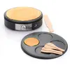 Image de SENYA Crêpière Électrique 2 en 1 : 2 Plaques Interchangeables (Crêpe 30 cm ou 4 Mini Crêpes)   1500W cuisson rapide   Appareil Crêpes Party   Thermostat Réglable   Revêtement Antiadhésif Sans PFOA