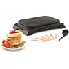 Image de SENYA Crêpière électrique - Machine à crêpes 1000W - Plaque Antiadhésive Ø11,5 cm, Cuisson Rapide, crêpes, pancakes, 6 Spatules Bois + Louche, Mini Crêpe Party Facile à Nettoyer