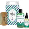 Image de MONSIEUR BARBIER Kit cheveux et barbe The Hair & Beard Box pour hommes - 1 kit (shampooing + huile + peigne)
