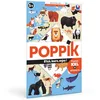 Image de Poppik Kit d'autocollants Découverte Animaux du Monde à partir de 5 ans Kit Poster éducatif amusant pour enfants