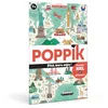 Image de POPPIK 1841167 Sticker Poster, Voyage du Monde, Poster d'apprentissage interactif avec Autocollants, Carte du Monde multilingue pour Enfants à partir de 7 Ans (68 x 100 cm)