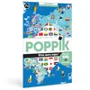 Image de POPPIK 1841223 Poster Autocollant Drapeaux du Monde Poster éducatif interactif avec Autocollants Carte du Monde multilingue pour Enfants à partir de 7 Ans 68 x 100 cm