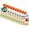 Image de GOOD GOÛT - Petit Déj Pomme - Gourde Pour Bébé - Dès 6 Mois - Format Nomade - Sans Sucres Ajoutés - 10x70g
