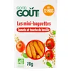 Image de GOOD GOÛT - Mini-Baguettes Tomate Et Basilic - Biscuits Type Gressins Pour Bébé - Dès 12 Mois - Sachet Refermable - 70g