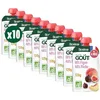 Image de Good Goût - Gourde Figue Pêche - Dessert bébé - dès 4 mois - 60% figue 40% pêche - Format Nomade - 10x120g