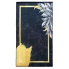 Image de Mani Textile Tapis Feuille Noir/Gold 120x180Cm