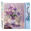 Image de Figured'Art Peinture par Numéro Adulte Vase pourpre élégant - Activité Manuelle Kit de Loisir Créatif DIY Numéro d'Art Complet - 40x50cm sans châssis en bois