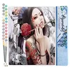 Image de Figured'Art Peinture par Numéro Adulte Belle asiatique - Activité Manuelle Kit de Loisir Créatif DIY Numéro d'Art Complet - 40x50cm sans châssis en bois