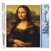 Image de Figured'Art Peinture par Numéro Adulte Da Vinci Mona Lisa La Joconde - Activité Manuelle Kit de Loisir Créatif DIY Numéro d'Art Complet - 40x50cm sans châssis en bois