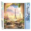 Image de Figured'Art Peinture par Numéro Adulte Paysage romantique de Paris - Activité Manuelle Kit de Loisir Créatif DIY Numéro d'Art Complet - 40x50cm sans châssis en bois