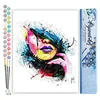 Image de Figured'Art Peinture par Numéro Adulte Visage de Femme - Activité Manuelle Kit de Loisir Créatif DIY Numéro d'Art Complet - 40x50cm sans châssis en bois