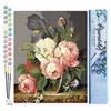 Image de Figured'Art Peinture par Numéro Adulte Bouquet Fleurs Sauvages - Activité Manuelle Kit de Loisir Créatif DIY Numéro d'Art Complet - 40x50cm sans châssis en bois