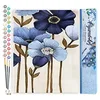 Image de Figured'Art Peinture par Numéro Adulte Fleurs bleues - Activité Manuelle Kit de Loisir Créatif DIY Numéro d'Art Complet - 40x50cm sans châssis en bois