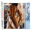 Image de Figured'Art Peinture par Numéro Adulte Courbes Estompées - Activité Manuelle Kit de Loisir Créatif DIY Numéro d'Art Complet - 40x50cm sans châssis en bois