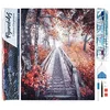 Image de Figured’Art Diamond Painting Broderie Diamant 40x50cm Toile Entière Roulée avec Strass Perles Carrés - Chemin des Bois - Kit Complet 5D DIY Activité Manuelle Loisirs Créatifs Adultes