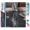 Image de Figured’Art Diamond Painting Broderie Diamant 40x50cm Toile Entière Roulée avec Strass Perles Carrés - Reflet Tigre et Lion - Kit Complet Animaux 5D DIY Activité Manuelle Loisirs Créatifs Adultes
