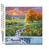 Image de Figured'Art Peinture par Numéro Adulte Prairie ensoleillée - Activité Manuelle Kit de Loisir Créatif DIY Numéro d'Art Complet - 40x50cm sans châssis en bois