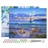 Image de Figured'Art Peinture par Numéro Adulte avec Cadre Vue sur la plage - Activité Manuelle Kit de Loisir Créatif DIY Numéro d'Art Complet - 40x50cm toile tendue sur châssis