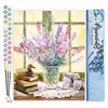 Image de Figured'Art Peinture par Numéro Adulte Bouquet de Lupin - Activité Manuelle Kit de Loisir Créatif DIY Numéro d'Art Complet - 40x50cm sans châssis en bois