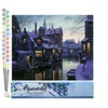 Image de Figured'Art Peinture par Numéro Adulte Canaux au Crepuscule - Activité Manuelle Kit de Loisir Créatif DIY Numéro d'art Complet - 40x50cm sans châssis en Bois