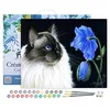 Image de Figured'Art Peinture par Numéro Adulte avec Cadre Face à face floral - Activité Manuelle Kit de Loisir Créatif DIY Numéro d'Art Complet - 40x50cm toile tendue sur châssis