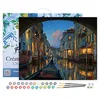 Image de Figured'Art Peinture par Numéro Adulte avec Cadre Visite du canal de Venise - Activité Manuelle Kit de Loisir Créatif DIY Numéro d'Art Complet - 40x50cm toile tendue sur châssis