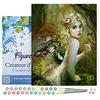 Image de Figured'Art Peinture par Numéro Adulte avec Cadre Féé dorée - Activité Manuelle Kit de Loisir Créatif DIY Numéro d'Art Complet - 40x50cm toile tendue sur châssis