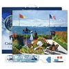 Image de Figured’Art Diamond Painting Broderie Diamant 40x50cm Avec Cadre Toile Tendue Strass Perles Carrés - La terrasse à Sainte-Adresse Monet - Kit Complet 5D DIY Activité Manuelle Loisirs Créatifs Adultes