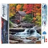 Image de Figured’Art Diamond Painting Broderie Diamant 40x50cm Toile Entière Roulée avec Strass Perles Carrés - Relais de Montagne - Kit Complet Paysage 5D DIY Activité Manuelle Loisirs Créatifs Adultes