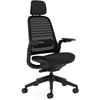 Image de Steelcase Series 1, chaise de bureau ergonomique avec soutien lombaire LiveBack, accotoirs 4D et têtière réglable Onyx; Fabriqué en Europe