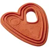 Image de Anneau de dentition coeurs en SEBS Terracota