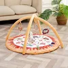 Image de Superbe Bebe - Tapis D'éveil Bébé Montessori 0-12 Mois avec Arches | Évolutif pour Fille Et Garçon | Épais Et Confortable | Arche Sensorielle | Jeux Éducatif - Circle Little Jungle