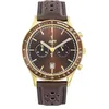 Image de Montre JAPY Edouard CHRONOGRAPHE Cuir Acier Dore Brown DIAL 2900801