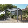 Image de Rideau store manuel 3 M pour pergola LAVANDE - Gris Anthracite